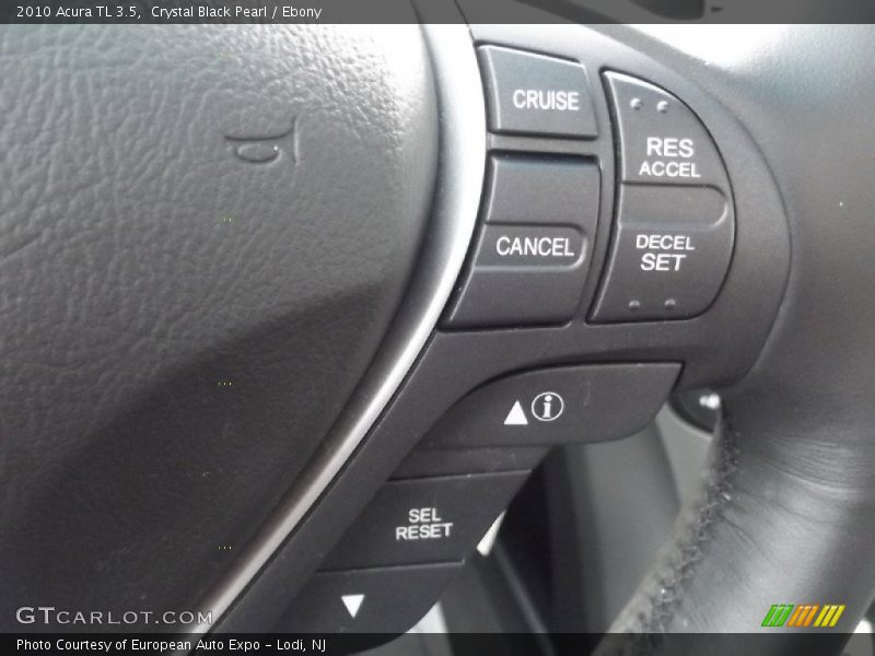Crystal Black Pearl / Ebony 2010 Acura TL 3.5