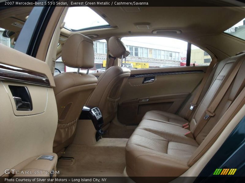 Everest Green Metallic / Cashmere/Savanna 2007 Mercedes-Benz S 550 Sedan