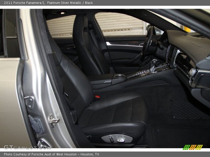 Platinum Silver Metallic / Black 2011 Porsche Panamera S