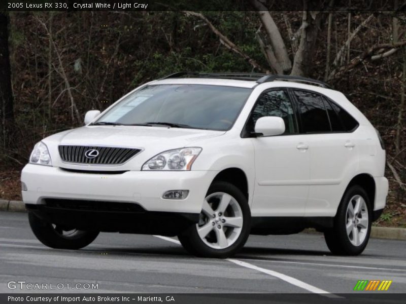 Crystal White / Light Gray 2005 Lexus RX 330