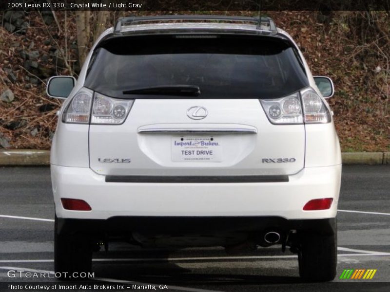 Crystal White / Light Gray 2005 Lexus RX 330