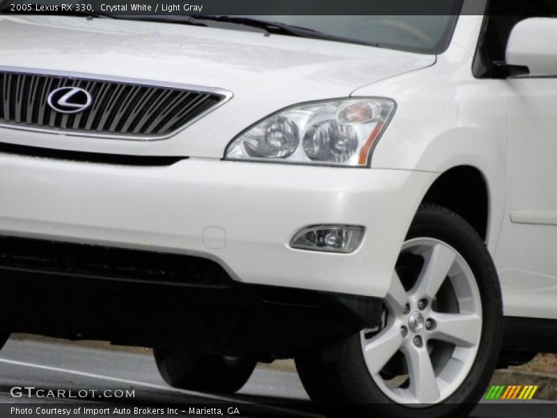 Crystal White / Light Gray 2005 Lexus RX 330