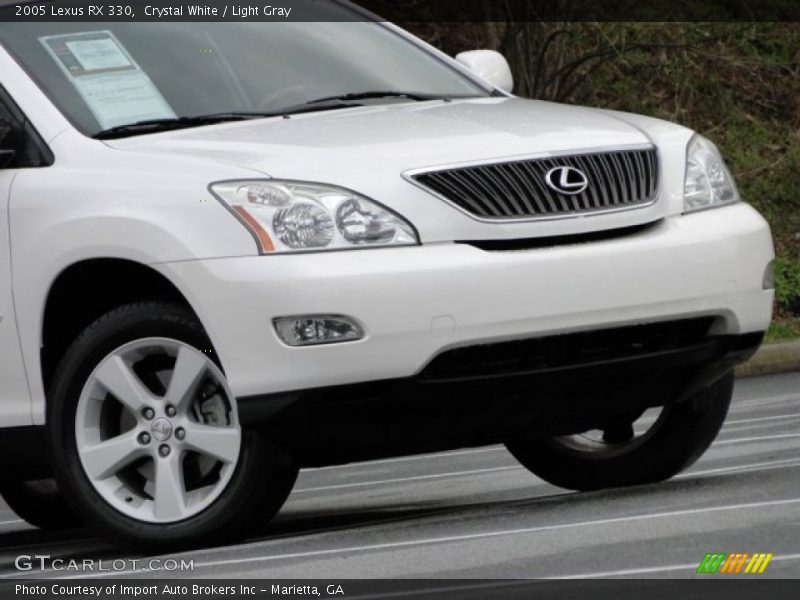 Crystal White / Light Gray 2005 Lexus RX 330