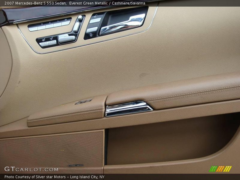 Everest Green Metallic / Cashmere/Savanna 2007 Mercedes-Benz S 550 Sedan