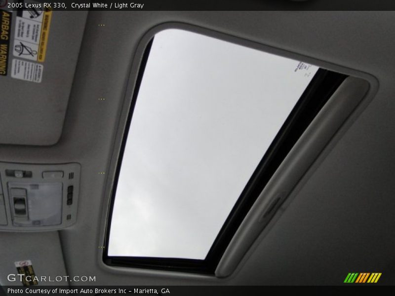 Crystal White / Light Gray 2005 Lexus RX 330
