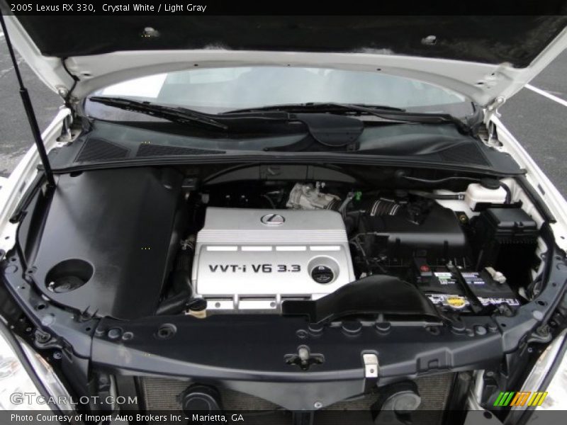 Crystal White / Light Gray 2005 Lexus RX 330