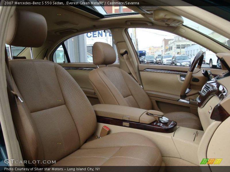 Everest Green Metallic / Cashmere/Savanna 2007 Mercedes-Benz S 550 Sedan