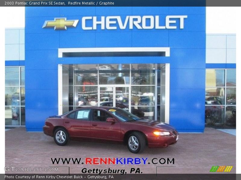 Redfire Metallic / Graphite 2003 Pontiac Grand Prix SE Sedan