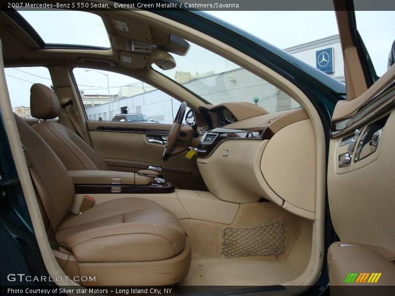 Everest Green Metallic / Cashmere/Savanna 2007 Mercedes-Benz S 550 Sedan