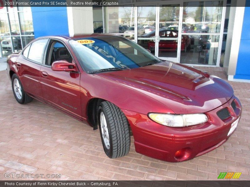 Redfire Metallic / Graphite 2003 Pontiac Grand Prix SE Sedan