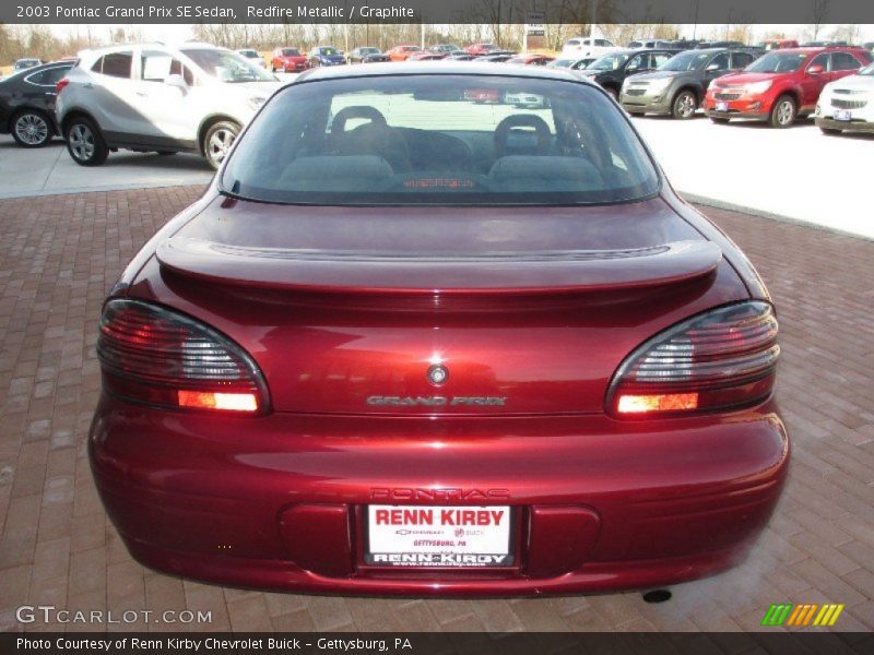 Redfire Metallic / Graphite 2003 Pontiac Grand Prix SE Sedan