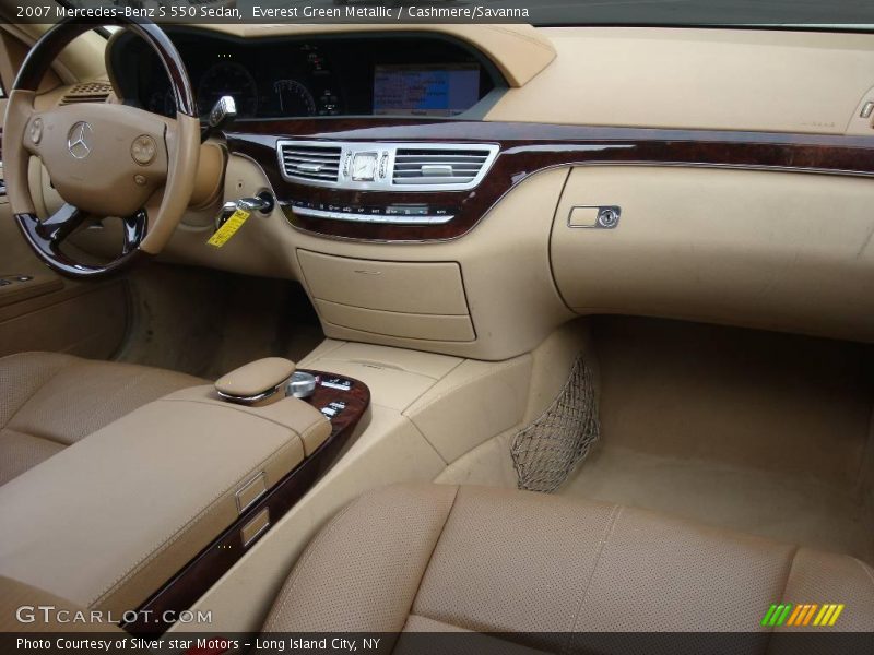 Everest Green Metallic / Cashmere/Savanna 2007 Mercedes-Benz S 550 Sedan