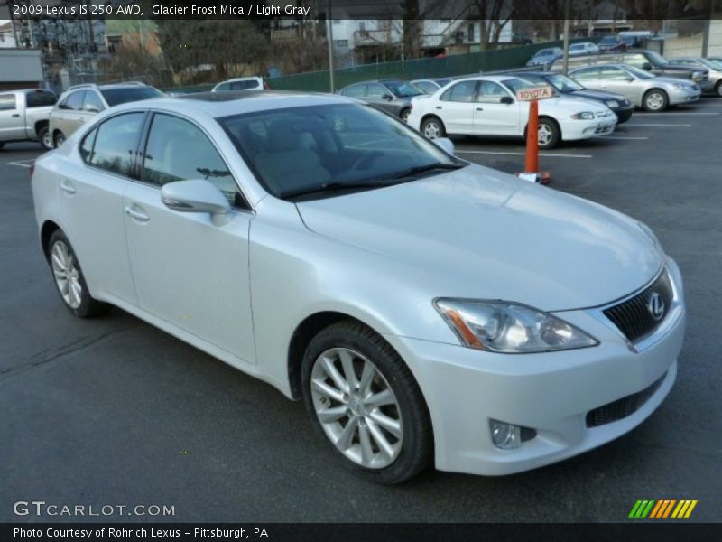 Glacier Frost Mica / Light Gray 2009 Lexus IS 250 AWD