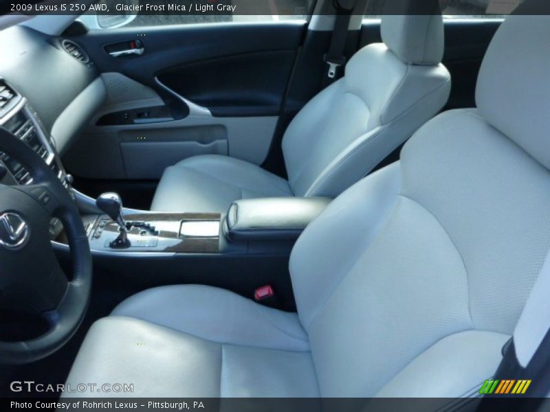 Glacier Frost Mica / Light Gray 2009 Lexus IS 250 AWD