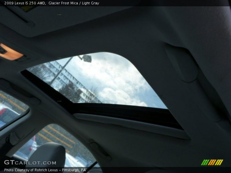 Glacier Frost Mica / Light Gray 2009 Lexus IS 250 AWD