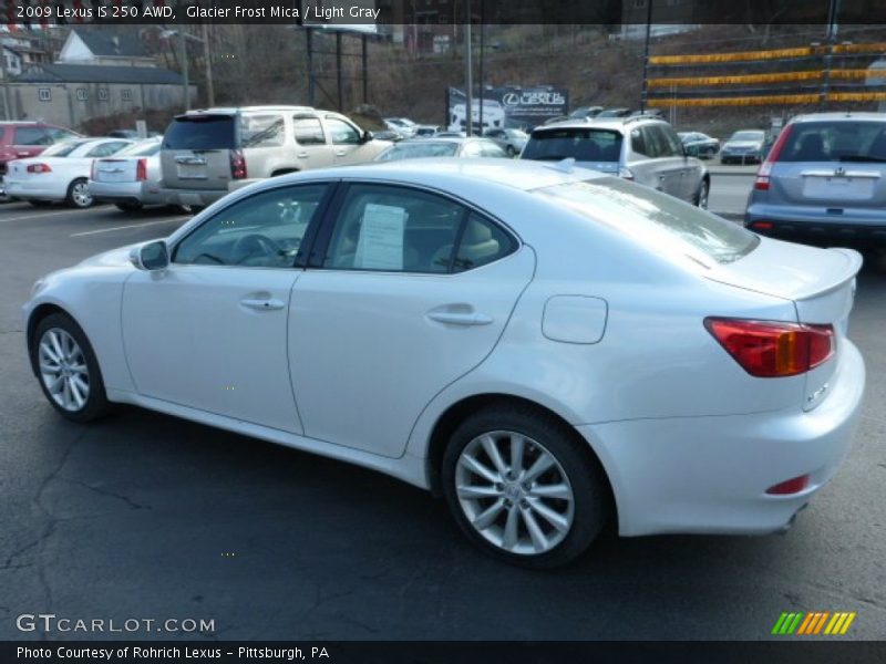 Glacier Frost Mica / Light Gray 2009 Lexus IS 250 AWD