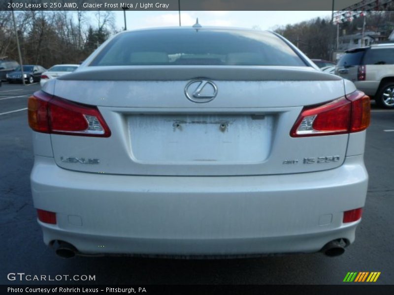 Glacier Frost Mica / Light Gray 2009 Lexus IS 250 AWD