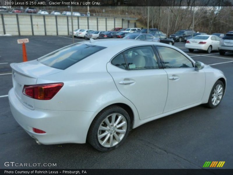 Glacier Frost Mica / Light Gray 2009 Lexus IS 250 AWD