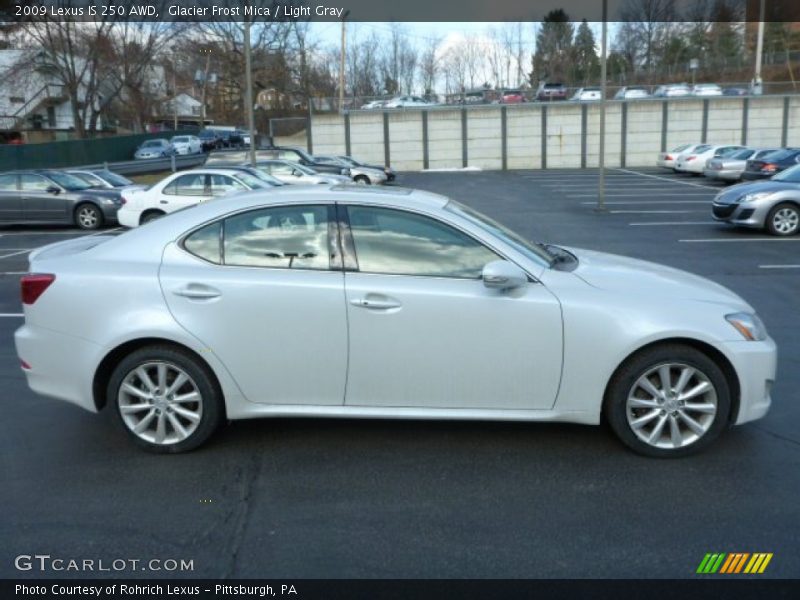 Glacier Frost Mica / Light Gray 2009 Lexus IS 250 AWD