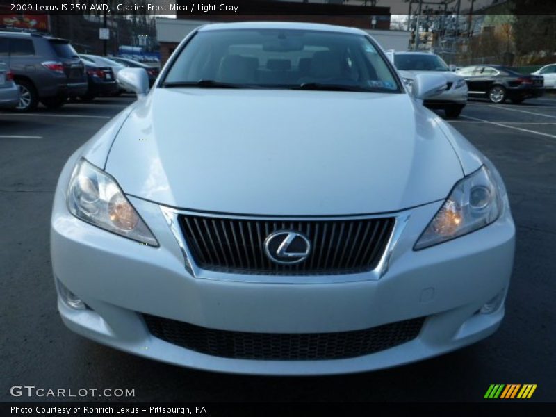 Glacier Frost Mica / Light Gray 2009 Lexus IS 250 AWD