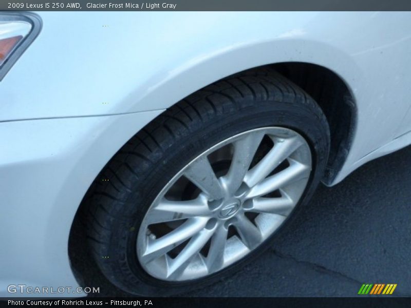 Glacier Frost Mica / Light Gray 2009 Lexus IS 250 AWD