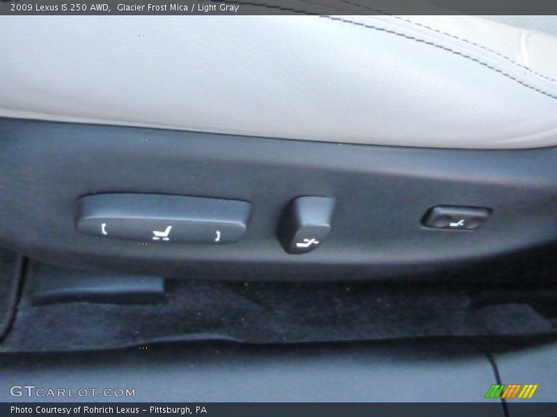 Glacier Frost Mica / Light Gray 2009 Lexus IS 250 AWD