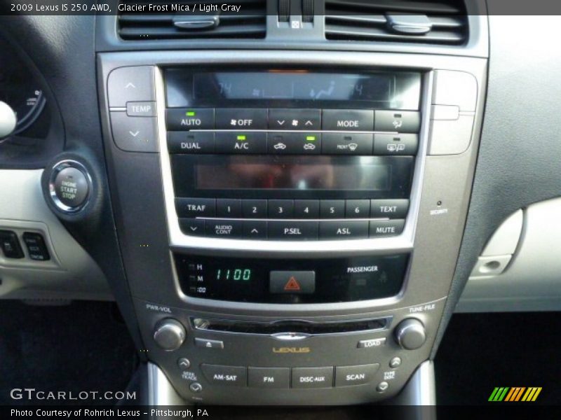 Glacier Frost Mica / Light Gray 2009 Lexus IS 250 AWD