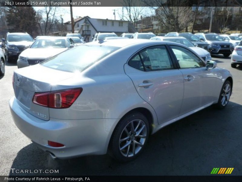 Tungsten Pearl / Saddle Tan 2013 Lexus IS 250 AWD