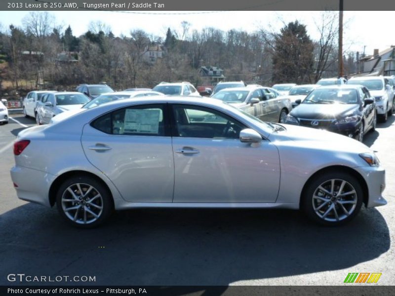 Tungsten Pearl / Saddle Tan 2013 Lexus IS 250 AWD