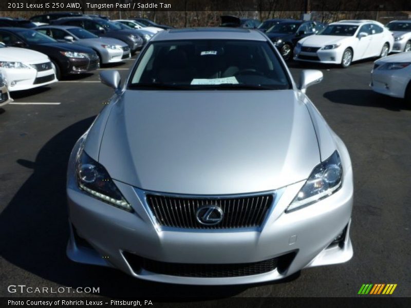 Tungsten Pearl / Saddle Tan 2013 Lexus IS 250 AWD