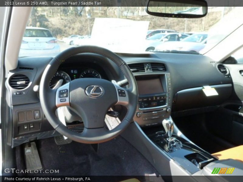 Tungsten Pearl / Saddle Tan 2013 Lexus IS 250 AWD