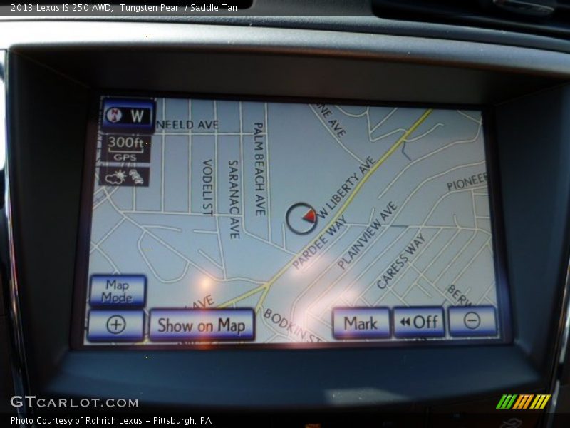 Navigation of 2013 IS 250 AWD
