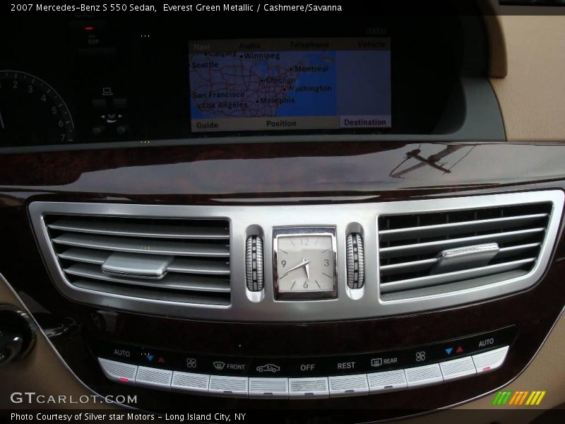Everest Green Metallic / Cashmere/Savanna 2007 Mercedes-Benz S 550 Sedan