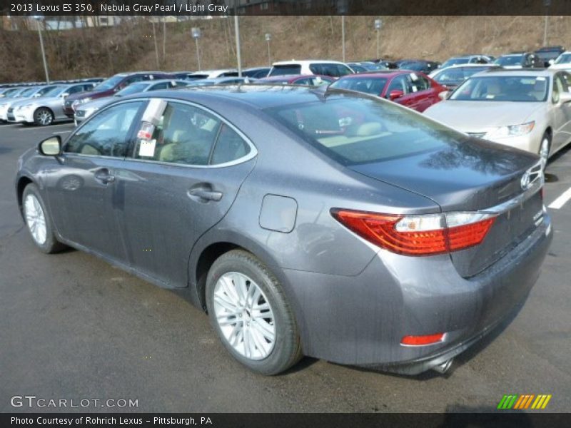 Nebula Gray Pearl / Light Gray 2013 Lexus ES 350