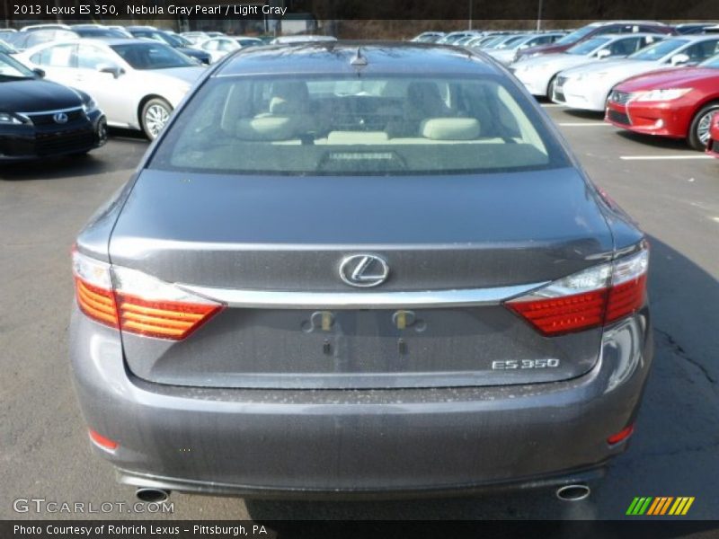 Nebula Gray Pearl / Light Gray 2013 Lexus ES 350