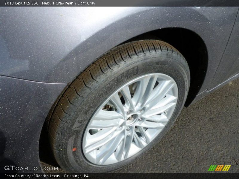 Nebula Gray Pearl / Light Gray 2013 Lexus ES 350