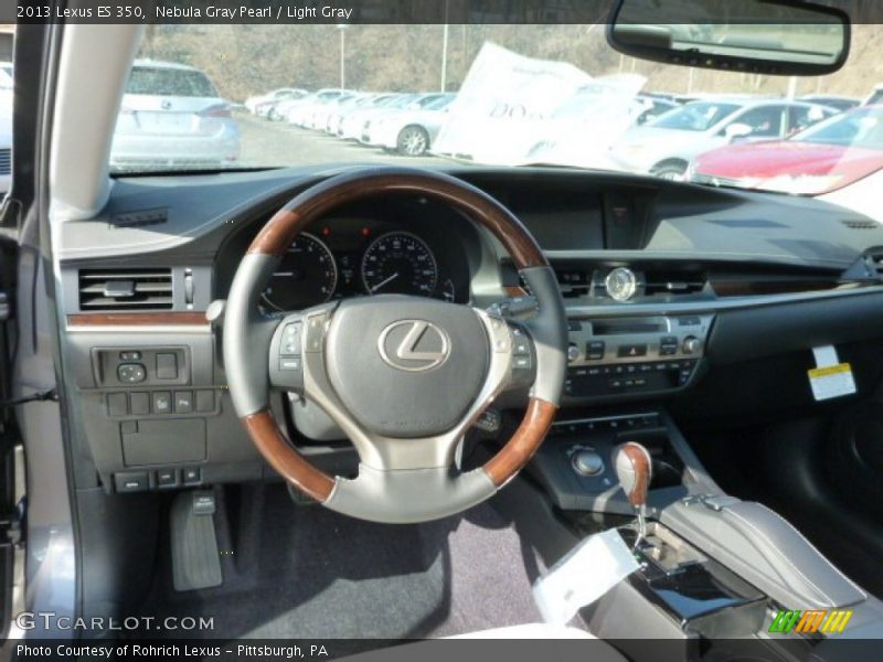 Nebula Gray Pearl / Light Gray 2013 Lexus ES 350