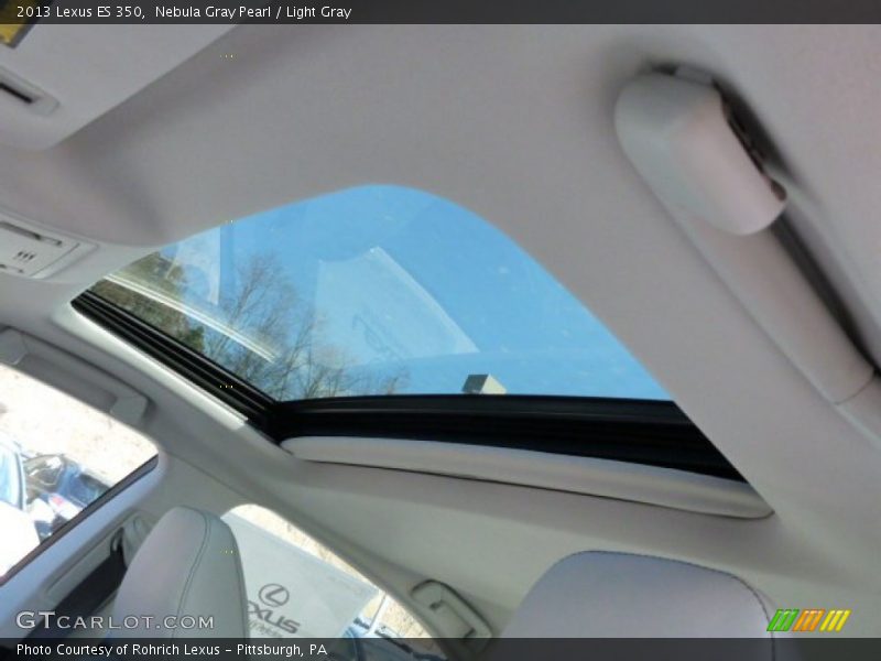 Nebula Gray Pearl / Light Gray 2013 Lexus ES 350