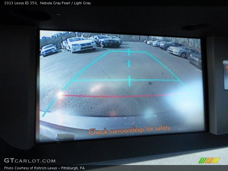 Nebula Gray Pearl / Light Gray 2013 Lexus ES 350