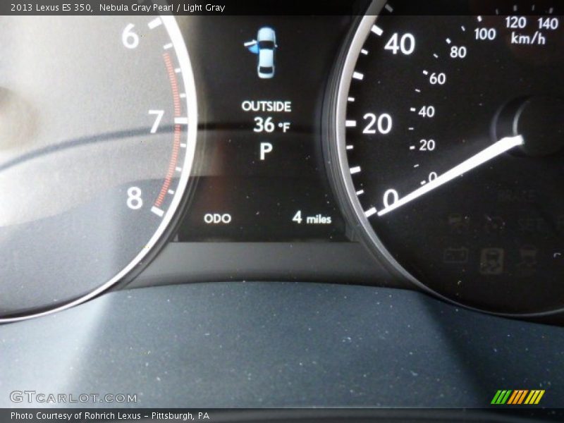 Nebula Gray Pearl / Light Gray 2013 Lexus ES 350