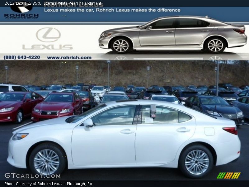 Starfire White Pearl / Parchment 2013 Lexus ES 350