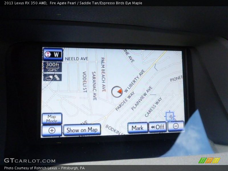 Fire Agate Pearl / Saddle Tan/Espresso Birds Eye Maple 2013 Lexus RX 350 AWD