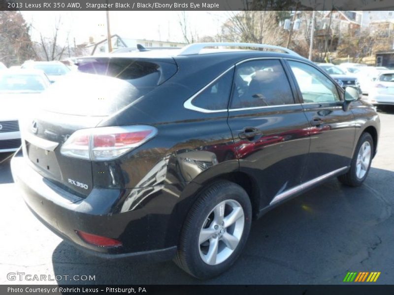 Stargazer Black / Black/Ebony Birds Eye Maple 2013 Lexus RX 350 AWD