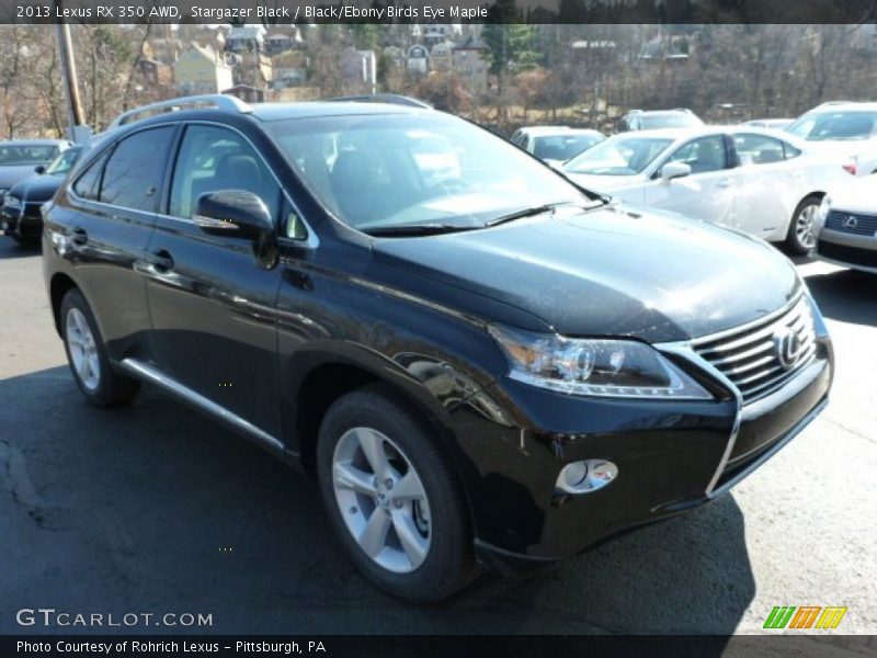 Stargazer Black / Black/Ebony Birds Eye Maple 2013 Lexus RX 350 AWD