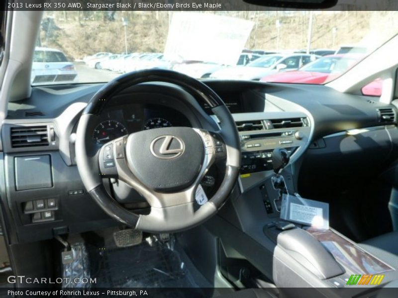 Stargazer Black / Black/Ebony Birds Eye Maple 2013 Lexus RX 350 AWD