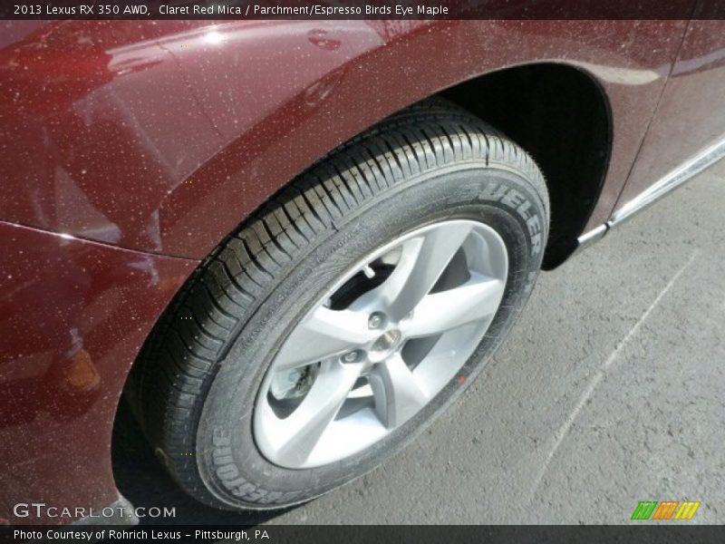 Claret Red Mica / Parchment/Espresso Birds Eye Maple 2013 Lexus RX 350 AWD