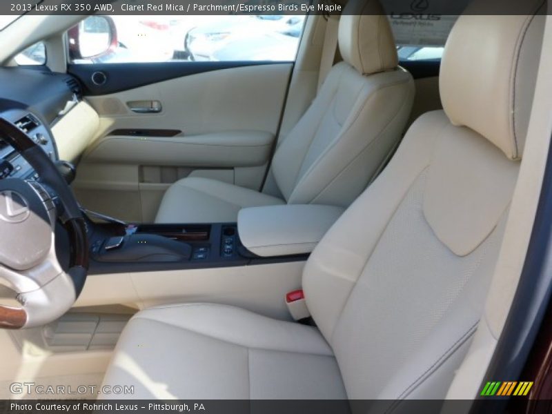 Claret Red Mica / Parchment/Espresso Birds Eye Maple 2013 Lexus RX 350 AWD
