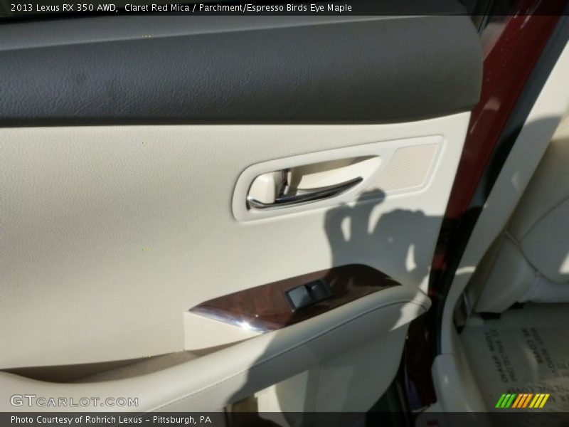 Claret Red Mica / Parchment/Espresso Birds Eye Maple 2013 Lexus RX 350 AWD