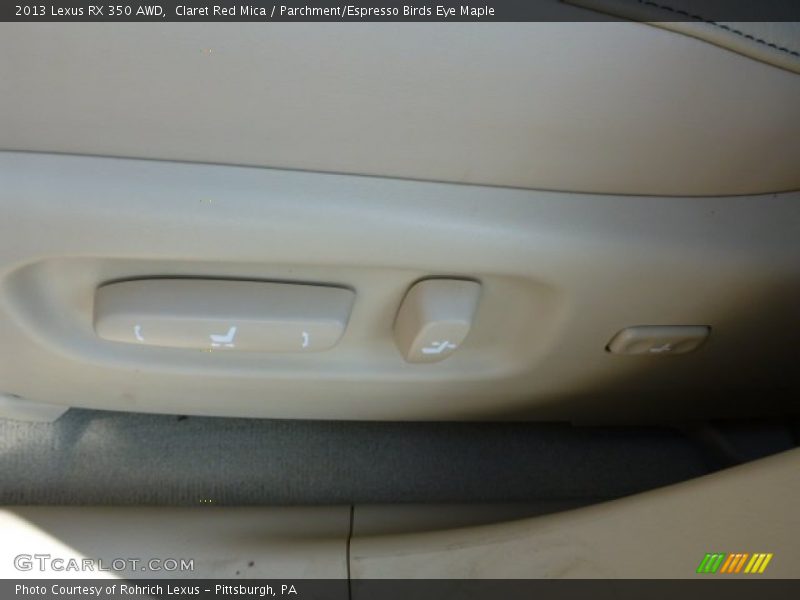 Claret Red Mica / Parchment/Espresso Birds Eye Maple 2013 Lexus RX 350 AWD