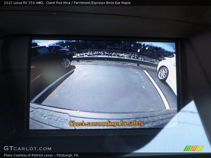 Claret Red Mica / Parchment/Espresso Birds Eye Maple 2013 Lexus RX 350 AWD